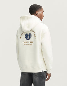 DENHAM WEAR BETTER BOX HOODIE BRUSHED COTTON - Boxy Fit