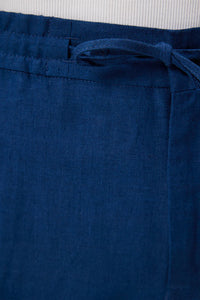 J.LINDEBERG SOREN LINEN PANTS Estate Blue