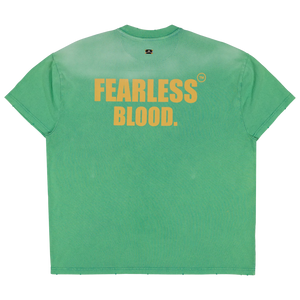 FEARLESS BLOOD LEADER CLUB TEE WASHED Fearless Green