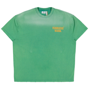 FEARLESS BLOOD LEADER CLUB TEE WASHED Fearless Green