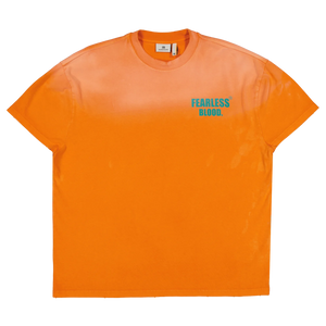 FEARLESS BLOOD LEADER CLUB TEE WASHED Fearless Orange