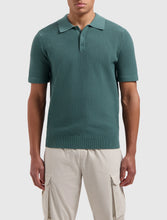 Afbeelding in Gallery-weergave laden, PURE PATH Structure Polo Knit Faded Green