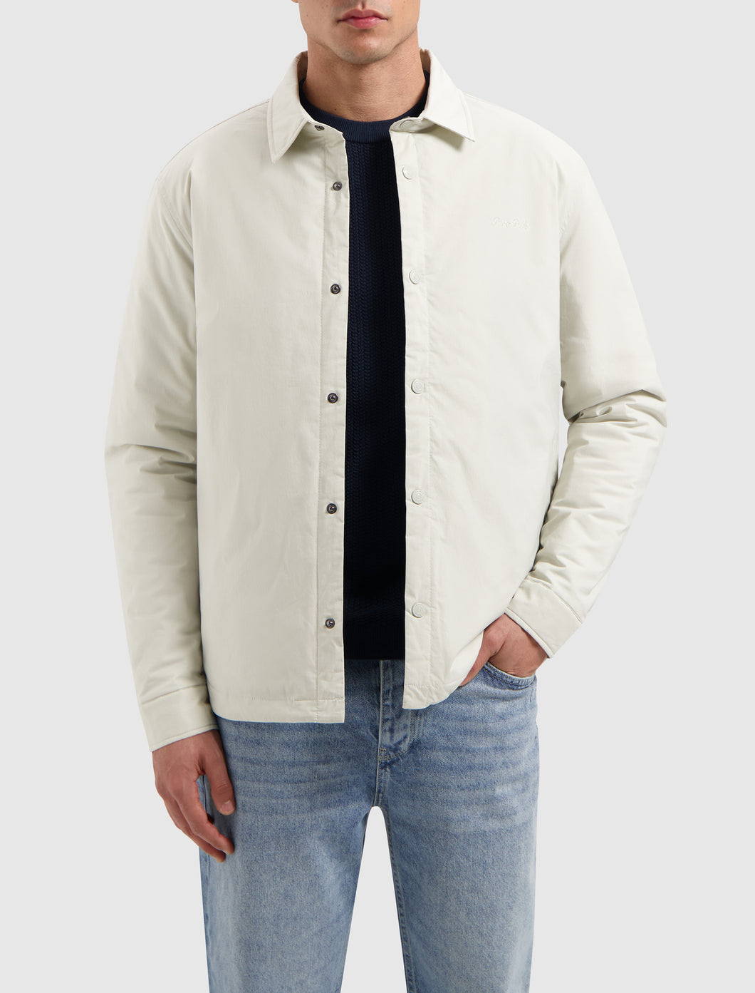 PURE PATH Padded Coach Jacket Sand