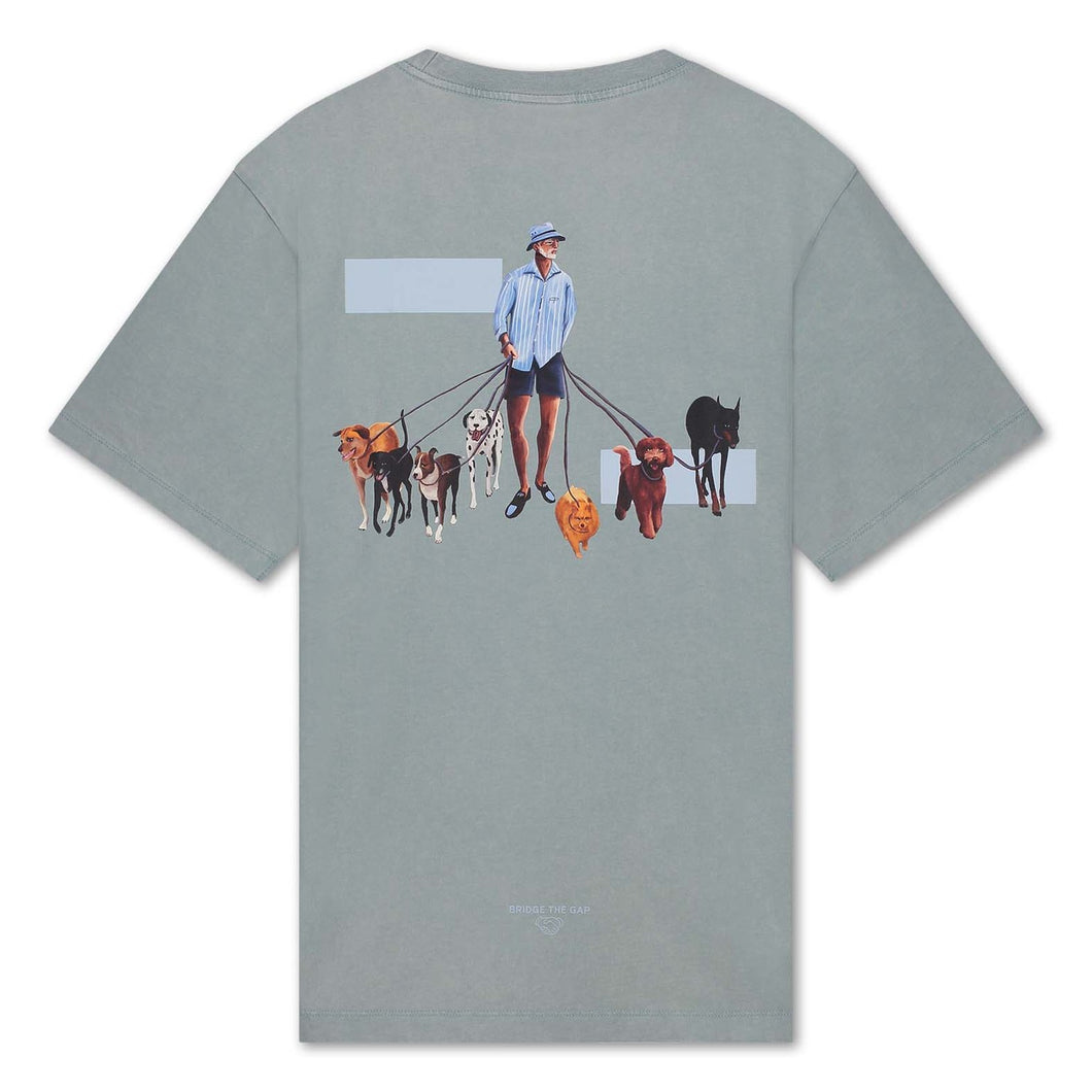 FILLING PIECES T-SHIRT DOG WALKER ANTIQUE ARONA