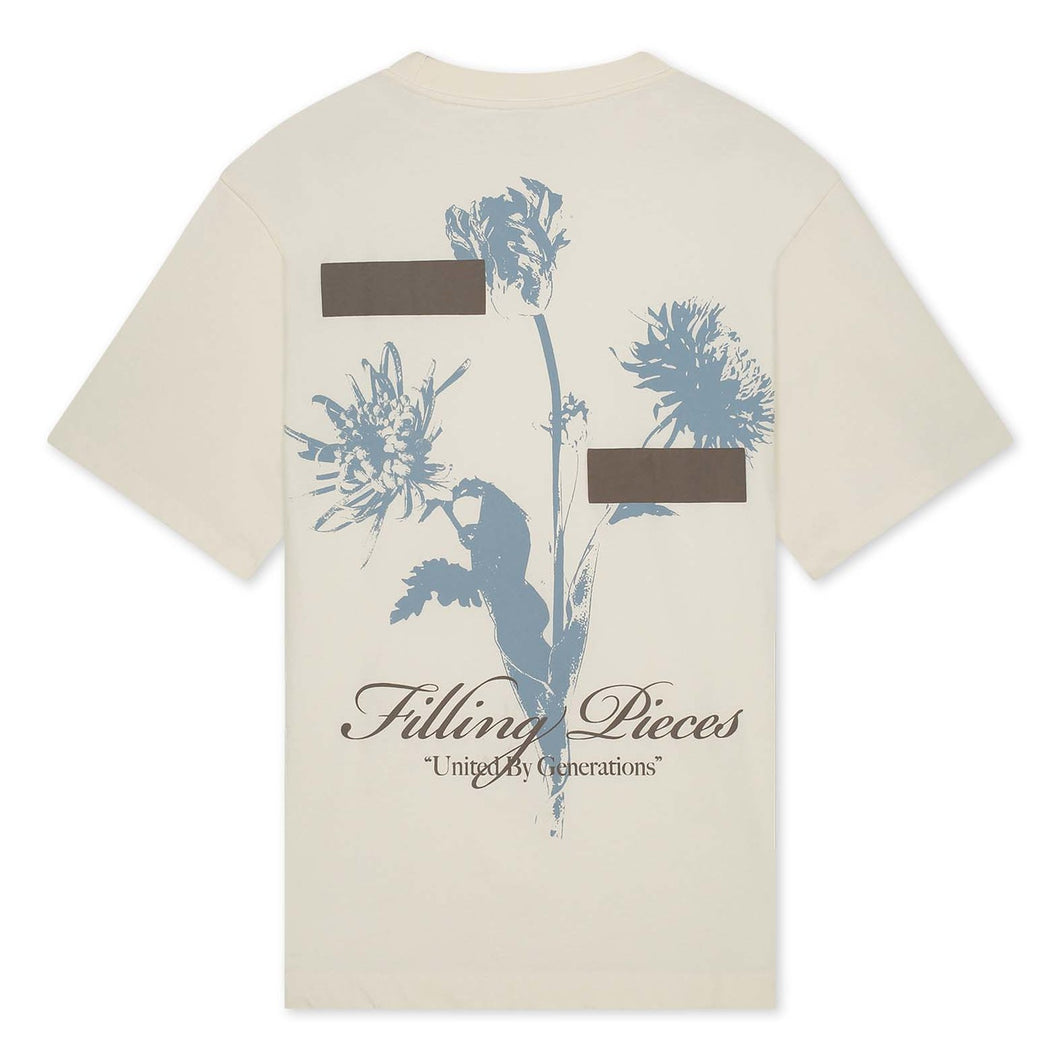 FILLING PIECES T-SHIRT GARDENER ANTIQUE WHITE