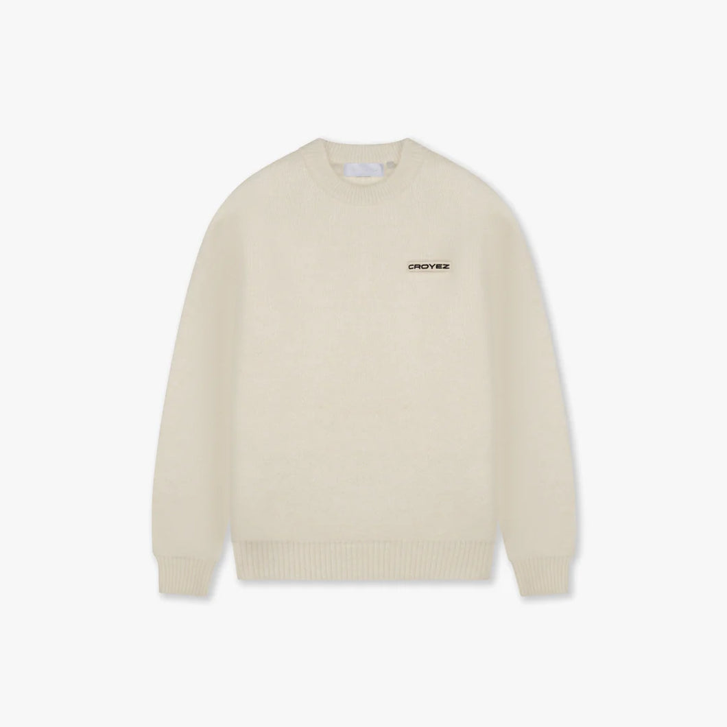 CROYEZ ETIQUETTE KNIT SWEATER - Off White