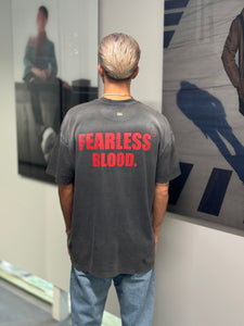 FEARLESS BLOOD LEADER CLUB TEE WASHED Dark Iron