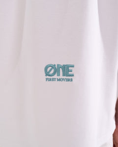 ONE SKYLINE T-SHIRT White Light Green