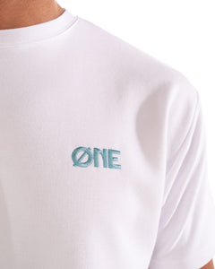 ONE SKYLINE T-SHIRT White Light Green