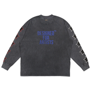 FEARLESS BLOOD LS TEE 1 - Deep Black