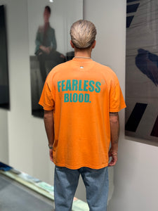 FEARLESS BLOOD LEADER CLUB TEE WASHED Fearless Orange