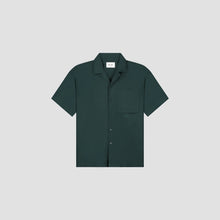 Afbeelding in Gallery-weergave laden, ØLÅF Linen Camp SS Shirt Dark Green