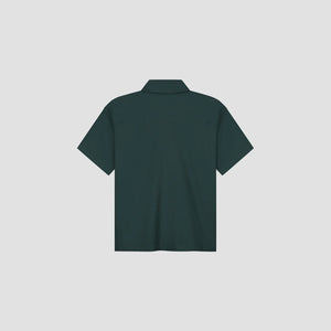 ØLÅF Linen Camp SS Shirt Dark Green