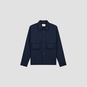 ØLÅF Bonded Pocket Overshirt Navy