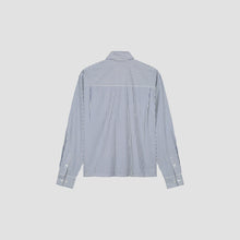 Afbeelding in Gallery-weergave laden, ØLÅF Stain Logo Stripe Shirt Blue Stripe