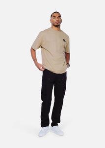 OFF THEW PITCH IGNITE LOOSE FIT T SHIRT Sand
