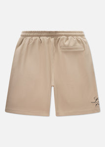 OFF THE PITCH DOUBLE SCRIPT SHORT Sand