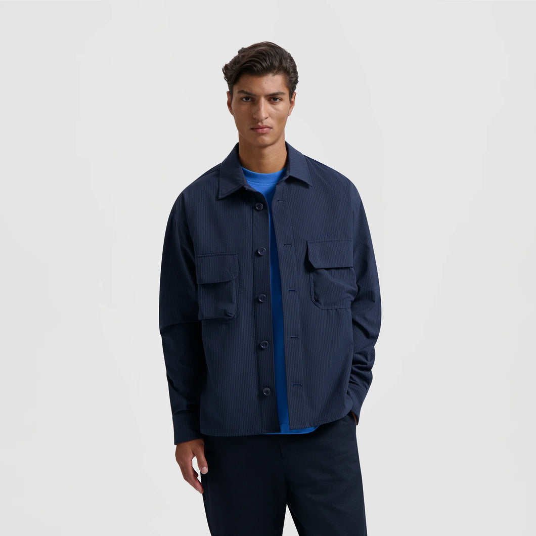 ØLÅF Bonded Pocket Overshirt Navy