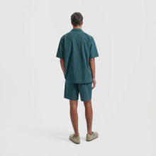 Afbeelding in Gallery-weergave laden, ØLÅF Linen Camp SS Shirt Dark Green