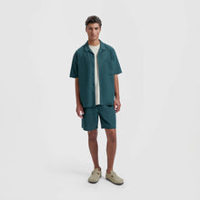 Afbeelding in Gallery-weergave laden, ØLÅF Linen Camp SS Shirt Dark Green