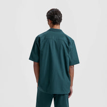 Afbeelding in Gallery-weergave laden, ØLÅF Linen Camp SS Shirt Dark Green