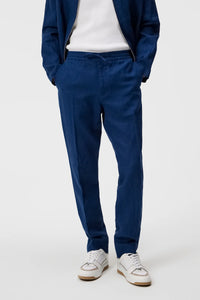 J.LINDEBERG SOREN LINEN PANTS Estate Blue