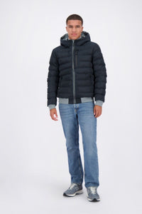 AIRFORCE REVERSIBLE PADDED JACKET Stone Blue / Dark Navy Blue