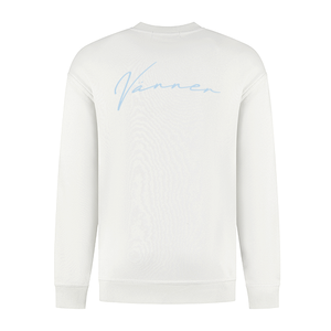 VÄNNER Handsigne Sweater Off-White