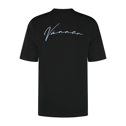 VÄNNER Handsigne Tee Black