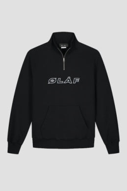 ØLÅF Italic Zip Mock Black